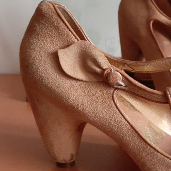 Tracey Neuls Handmade Suede May Jane Heels 38 - Picture 3 of 8